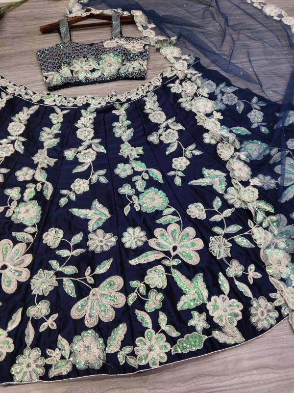 Premium Kasturi Silk Georgette HC 1017  Indian lehenga choli supplier